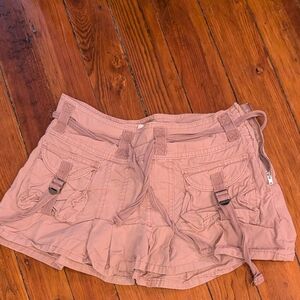 Women's Pink Cargo Shorts